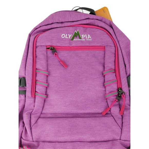 NEW OLYMPIA ADVENTURE TEAM WOODSMAN BACKPACK BOOKBAG 19" OUTDOOR DAYPACK - Picture 2 of 10